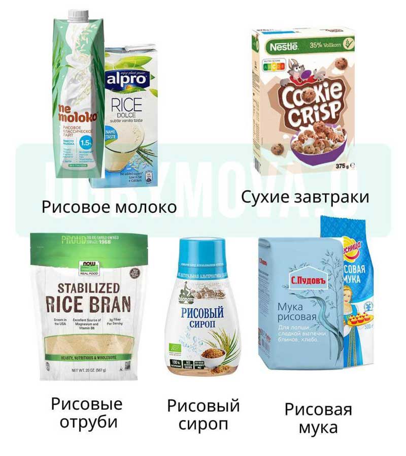 Мышьяк в рисе - продукты