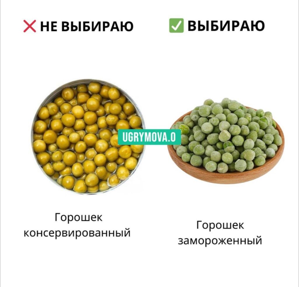 полезный замороженный горошек