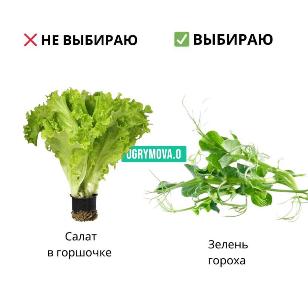 как выбрать продукты для здорового питания: зелень гороха