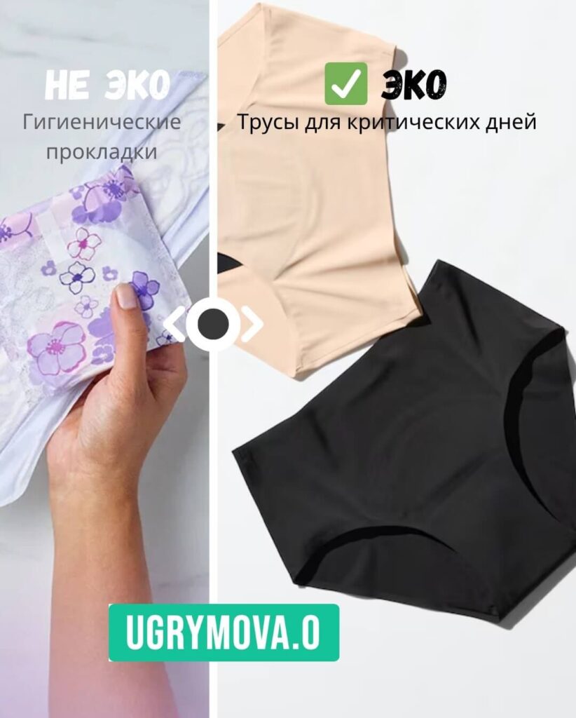 эко товары: менструальные трусы